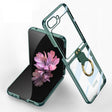 For Samsung Galaxy Z Flip6 / Flip7 FE GKK Electroplating Phone Case with Ring(Green) - free shipping - PMC Jewellery - Order now!