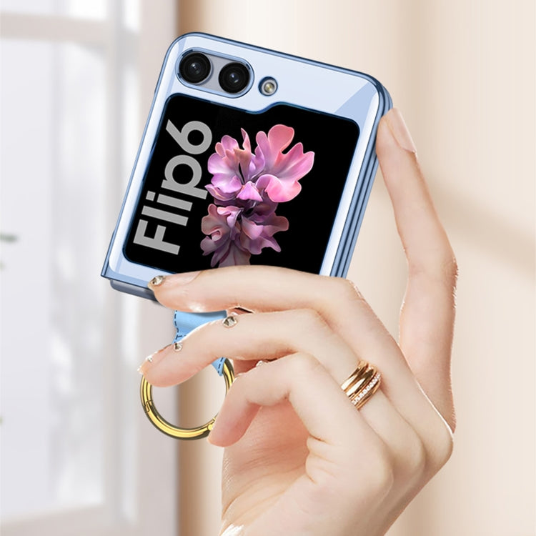 For Samsung Galaxy Z Flip6 / Flip7 FE GKK Electroplating Phone Case with Ring(Black) - free shipping - PMC Jewellery - Order now!