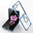 For Samsung Galaxy Z Flip6 / Flip7 FE GKK Electroplating Phone Case with Ring(Blue) - free shipping - PMC Jewellery - Order now!