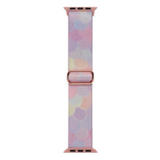 For Apple Watch 42mm Painted Pattern Nylon Replacement Watch Band(Symphony Bubbles)