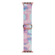 For Apple Watch 42mm Painted Pattern Nylon Replacement Watch Band(Water Fluid)
