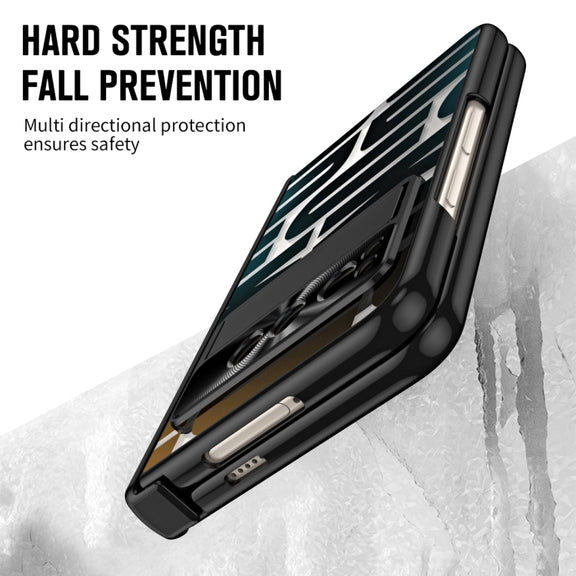 For Google Pixel Fold Integrated Electroplating Folding Phone Case(Black)