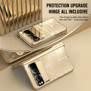 For Google Pixel Fold Integrated Electroplating Folding Phone Case(Gold)