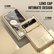 For Google Pixel Fold Integrated Electroplating Folding Phone Case(Gold)