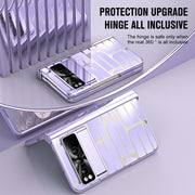 For Google Pixel Fold Integrated Electroplating Folding Phone Case(Purple)