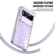 For Google Pixel Fold Integrated Electroplating Folding Phone Case(Purple)