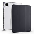 For vivo Pad2 12.1inch 3-folding Transparent TPU Smart Leather Tablet Case with Pen Slot(Black) - vivo by PMC TechLife | Online Shopping South Africa | PMC TechLife | Buy Now Pay Later Mobicred