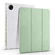 For vivo Pad2 12.1inch 3-folding Transparent TPU Smart Leather Tablet Case with Pen Slot(Matcha Green) - vivo by PMC TechLife | Online Shopping South Africa | PMC TechLife | Buy Now Pay Later Mobicred
