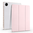 For vivo Pad2 12.1inch 3-folding Transparent TPU Smart Leather Tablet Case with Pen Slot(Pink) - vivo by PMC TechLife | Online Shopping South Africa | PMC TechLife | Buy Now Pay Later Mobicred
