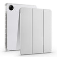 For vivo Pad2 12.1inch 3-folding Transparent TPU Smart Leather Tablet Case with Pen Slot(Grey) - vivo by PMC TechLife | Online Shopping South Africa | PMC TechLife | Buy Now Pay Later Mobicred