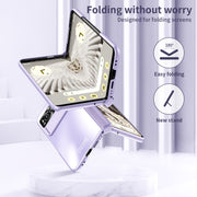 For Google Pixel Fold Integrated Electroplating Folding All-inclusive Phone Case(Purple)
