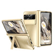 For Google Pixel Fold Integrated Electroplating Folding All-inclusive Phone Case with Pen Slot & Hinge(Gold) - Google Cases by PMC TechLife | Online Shopping South Africa | PMC TechLife | Buy Now Pay Later Mobicred