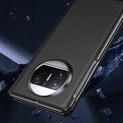 For Huawei Mate X3 Litchi Pattern Foldable Side Window View Protective Phone Case(White)