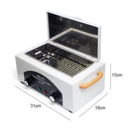 Stainless Steel Household High Temperature Towel Manicure Disinfection Cabinet(US Plug)