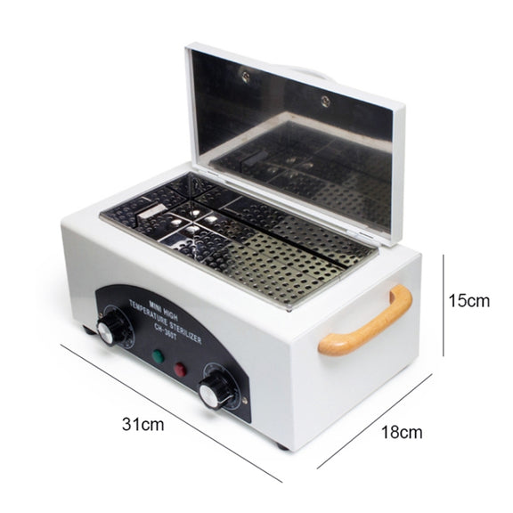 Stainless Steel Household High Temperature Towel Manicure Disinfection Cabinet(US Plug)