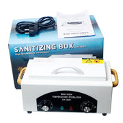 Stainless Steel Household High Temperature Towel Manicure Disinfection Cabinet(US Plug)