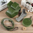 For Canon EOS R50 Full Body Magnetic Leather Camera Case Bag with Strap, Deluxe Edition(Green) - Leather Bag by PMC TechLife | Online Shopping South Africa | PMC TechLife | Buy Now Pay Later Mobicred