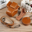 For Canon EOS R50 Full Body Magnetic Leather Camera Case Bag with Strap, Deluxe Edition(Brown) - Leather Bag by PMC TechLife | Online Shopping South Africa | PMC TechLife | Buy Now Pay Later Mobicred