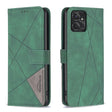 For Motorola Moto G Power 5G 2024 Magnetic Buckle Rhombus Texture Leather Phone Case(Green) - Motorola Cases by PMC Jewellery | Online Shopping South Africa | PMC Jewellery | Buy Now Pay Later Mobicred