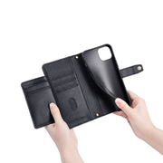 For Tecno Camon 20 Pro 4G Sheep Texture Cross-body Zipper Wallet Leather Phone Case(Black)