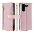 For Tecno Pova 5 Pro Sheep Texture Cross-body Zipper Wallet Leather Phone Case(Pink) - Tecno Cases by PMC TechLife | Online Shopping South Africa | PMC TechLife | Buy Now Pay Later Mobicred