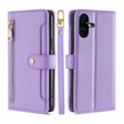 For Tecno Pova Neo 3 Sheep Texture Cross-body Zipper Wallet Leather Phone Case(Purple) - free shipping - PMC TechLife - Order now!