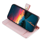 For Tecno Camon 30 Pro 5G Sheep Texture Cross-body Zipper Wallet Leather Phone Case(Pink)