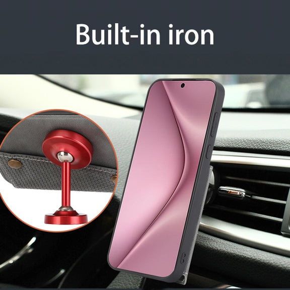 For Huawei Pura 70 Double Buckle Card Slots Magnetic Phone Case(Blue)
