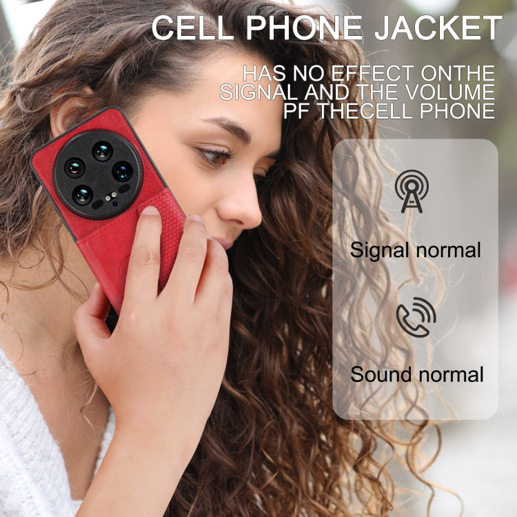For Xiaomi 14 Ultra Double Buckle Card Slots Magnetic Phone Case(Red) - 14 Ultra Cases by PMC TechLife | Online Shopping South Africa | PMC TechLife | Buy Now Pay Later Mobicred