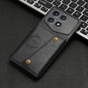 For Xiaomi Redmi K70 Ultra Double Buckle Card Slots Magnetic Phone Case(Black)