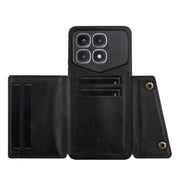 For Xiaomi Redmi K70 Ultra Double Buckle Card Slots Magnetic Phone Case(Black)
