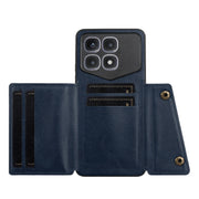 For Xiaomi Redmi K70 Ultra Double Buckle Card Slots Magnetic Phone Case(Blue)