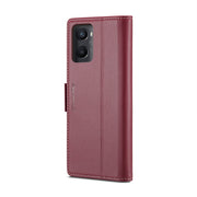 For Realme 9i 4G CaseMe 023 Butterfly Buckle Litchi Texture RFID Anti-theft Leather Phone Case(Wine Red)