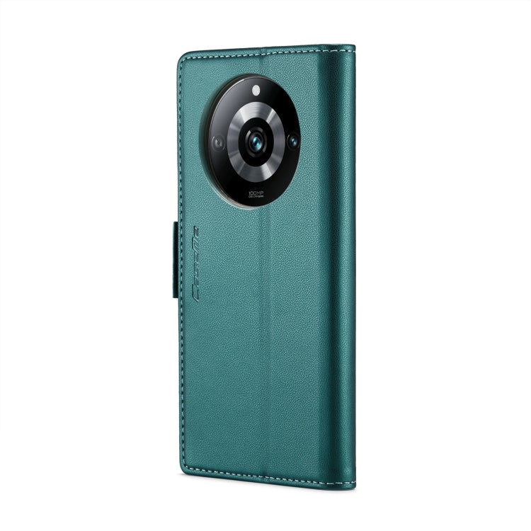 For Realme 11 Pro/11 Pro+ CaseMe 023 Butterfly Buckle Litchi Texture RFID Anti-theft Leather Phone Case(Pearly Blue)