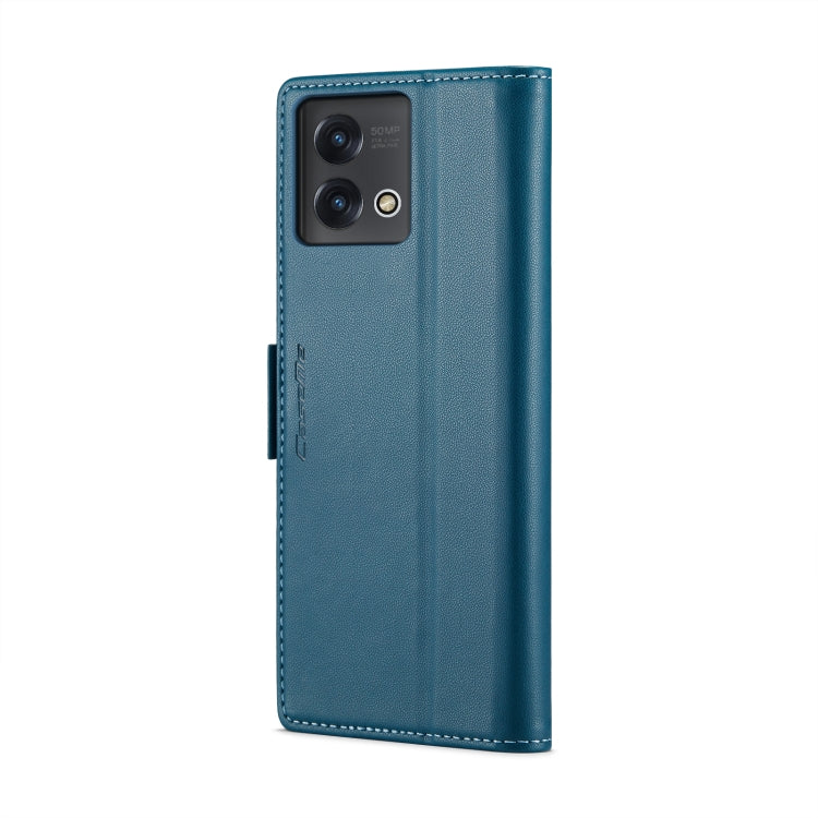 For Motorola Moto G Stylus 5G 2023 CaseMe 023 Butterfly Buckle Litchi Texture RFID Anti-theft Leather Phone Case(Blue)