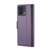 For Motorola Moto G Stylus 5G 2023 CaseMe 023 Butterfly Buckle Litchi Texture RFID Anti-theft Leather Phone Case(Pearly Purple)