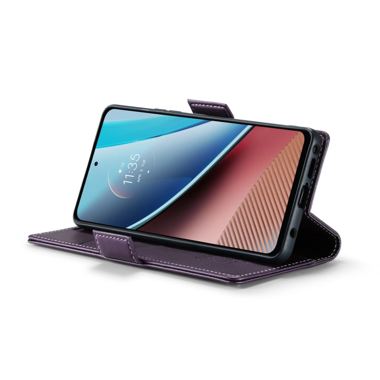 For Motorola Moto G Stylus 5G 2023 CaseMe 023 Butterfly Buckle Litchi Texture RFID Anti-theft Leather Phone Case(Pearly Purple) - free shipping - PMC Jewellery - Order now!
