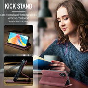 For OPPO A78 4G CaseMe 013 Multifunctional Horizontal Flip Leather Phone Case(Wine Red)
