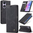 For OPPO A58 5G / A58X 5G CaseMe 013 Multifunctional Horizontal Flip Leather Phone Case(Black) - OPPO Cases by CaseMe | Online Shopping South Africa | PMC Jewellery | Buy Now Pay Later Mobicred