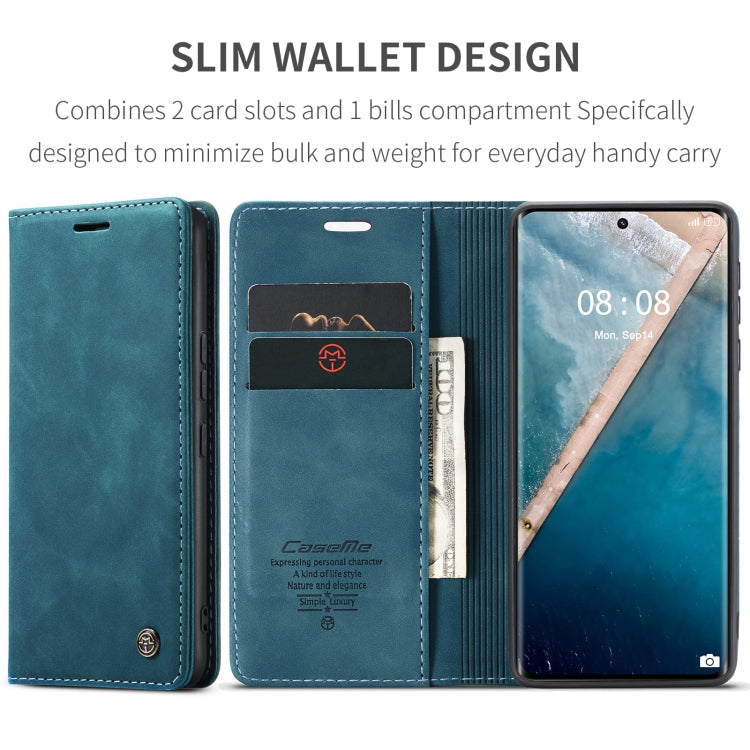 For Realme 11 Pro／Realme 11 Pro+ CaseMe 013 Multifunctional Horizontal Flip Leather Phone Case(Blue)