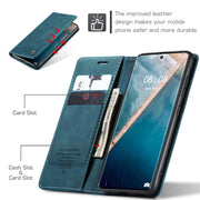 For Realme 11 Pro／Realme 11 Pro+ CaseMe 013 Multifunctional Horizontal Flip Leather Phone Case(Blue)