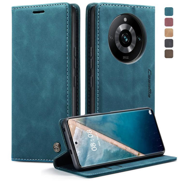 For Realme 11 Pro／Realme 11 Pro+ CaseMe 013 Multifunctional Horizontal Flip Leather Phone Case(Blue)