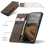 For Xiaomi 14 CaseMe 013 Multifunctional Horizontal Flip Leather Phone Case(Coffee)