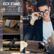 For Xiaomi 14 CaseMe 013 Multifunctional Horizontal Flip Leather Phone Case(Coffee)