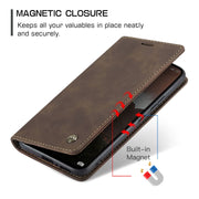 For Xiaomi Redmi Note 13 4G CaseMe 013 Multifunctional Horizontal Flip Leather Phone Case(Coffee)