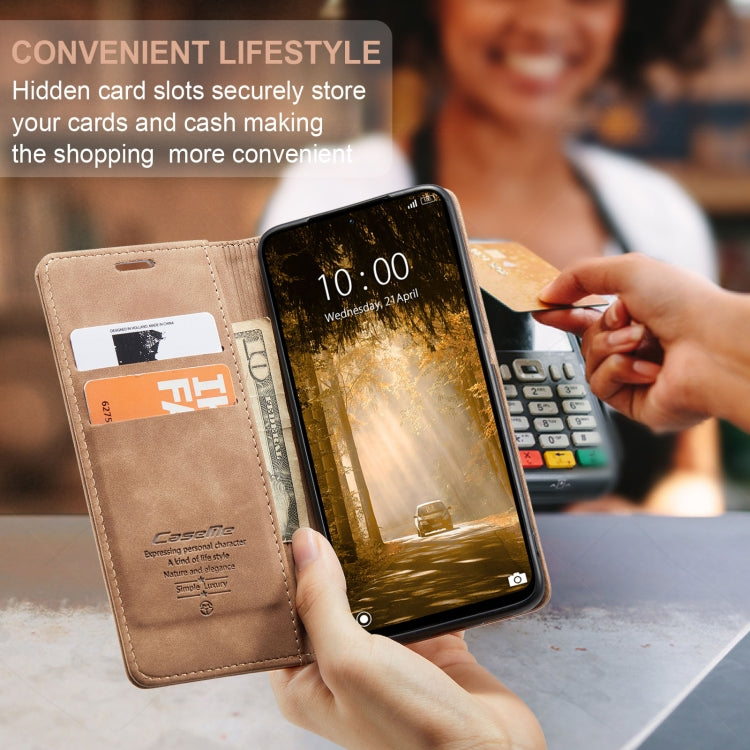 For Xiaomi Redmi Note 13 4G CaseMe 013 Multifunctional Horizontal Flip Leather Phone Case(Brown) - free shipping - PMC Jewellery - Order now!