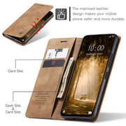 For Xiaomi Redmi Note 13 4G CaseMe 013 Multifunctional Horizontal Flip Leather Phone Case(Brown)