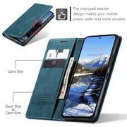 For Xiaomi Redmi Note 13 Pro 4G CaseMe 013 Multifunctional Horizontal Flip Leather Phone Case(Blue)
