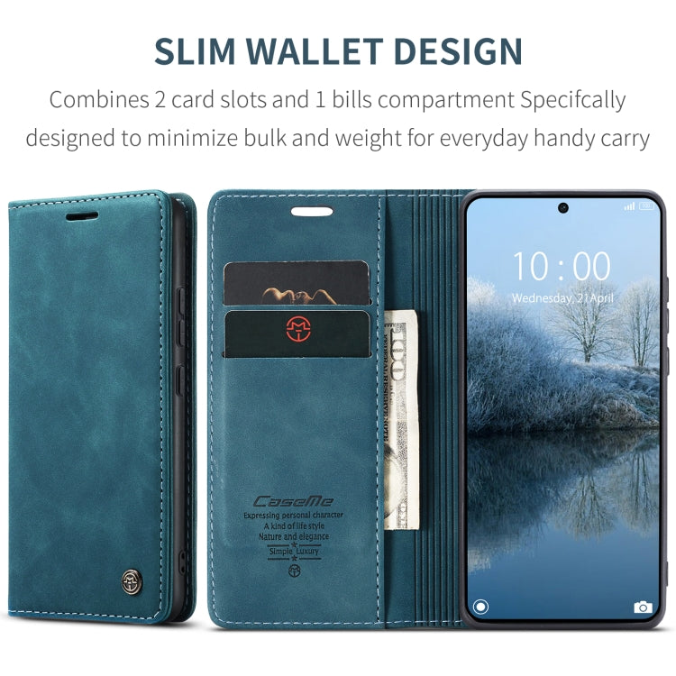 For Xiaomi Poco X6 Pro CaseMe 013 Multifunctional Horizontal Flip Leather Phone Case(Blue)