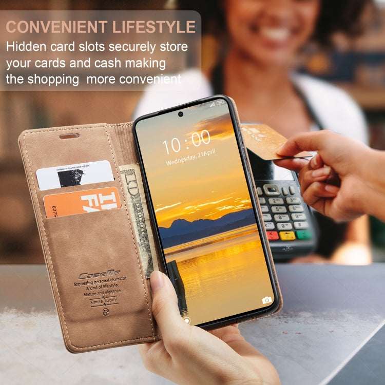For Xiaomi Poco X6 Pro CaseMe 013 Multifunctional Horizontal Flip Leather Phone Case(Brown)